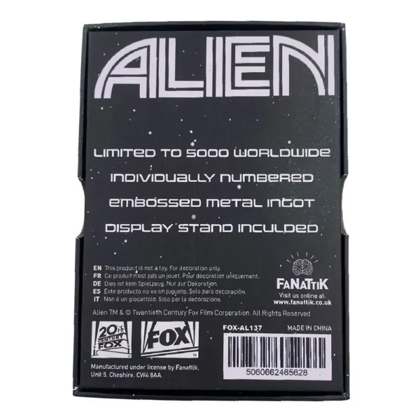 ALIEN - Lingot Iconic Scene Collection Xenomorph Antique Edition Limitée – Image 4
