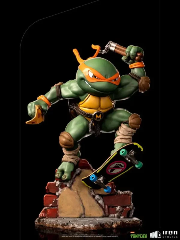 LES TORTUES NINJA - Figurine Michelangelo Mini Co 20 cm – Image 3
