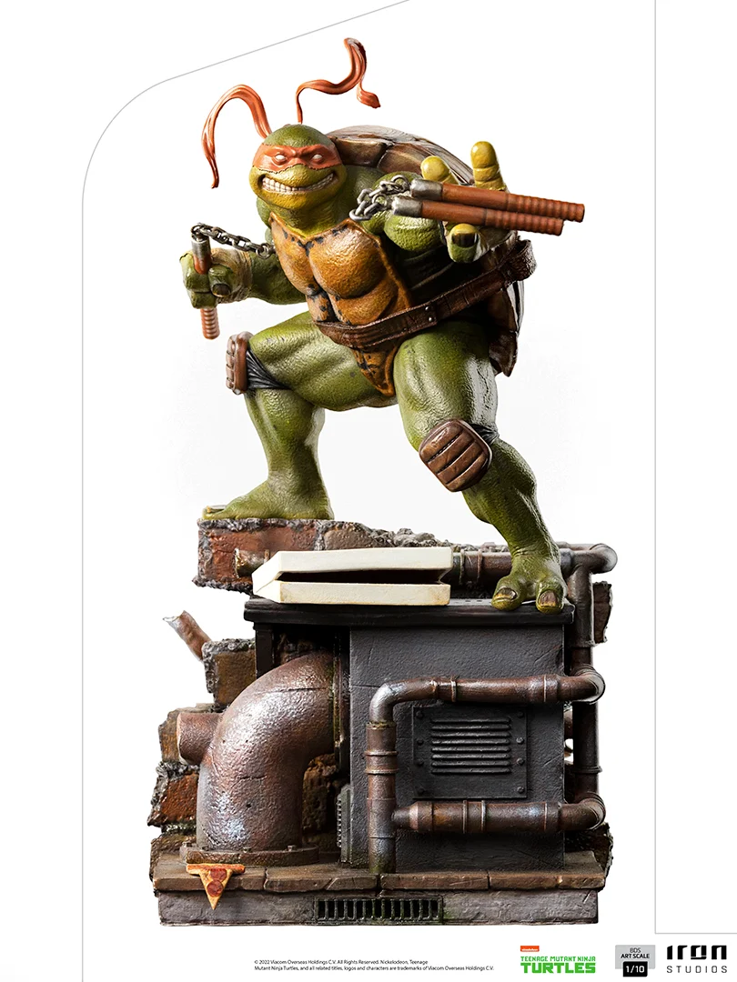 LES TORTUES NINJA - Statuette 1/10 Art Scale Michelangelo 26 cm