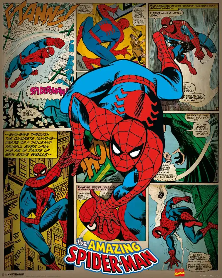 MARVEL – Poster Marvel Comics Spider-Man Retro (40 x 50)