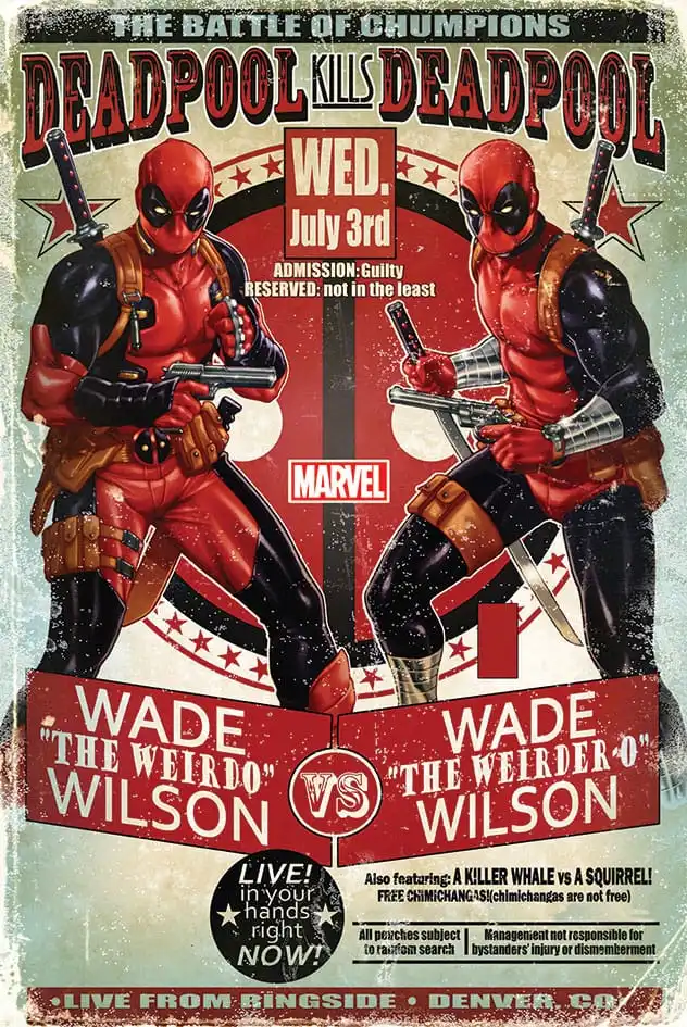 MARVEL – Poster Deadpool Wade vs Wade (91 x 61)