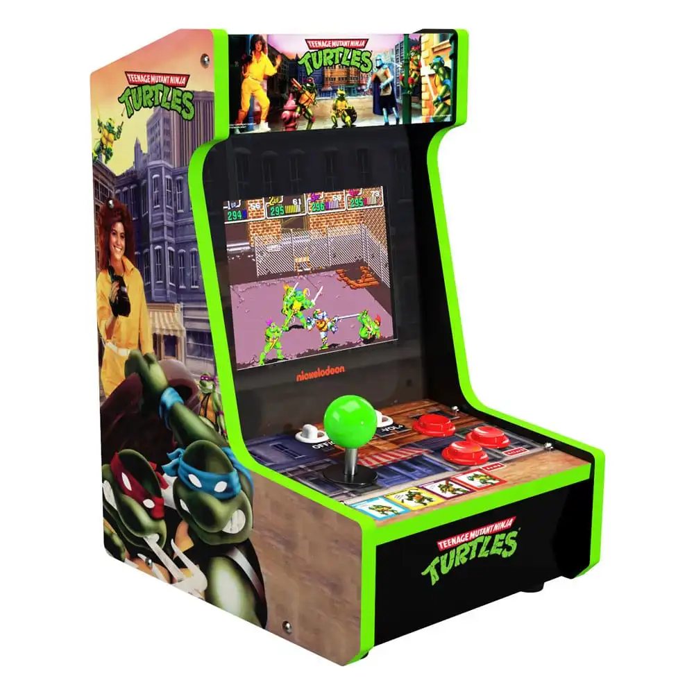 LES TORTUES NINJA - Mini Borne d'Arcade Vintage Teenage Mutant Ninja Turtles 40 cm