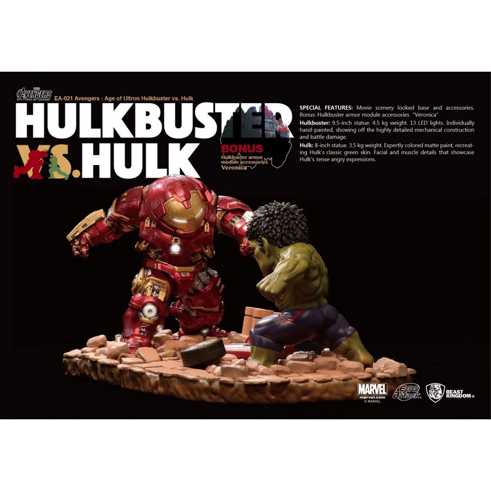 MARVEL - Figurine Egg Attack Action Hulk vs Hulkbuster (Avengers: L’Ère d'Ultron)