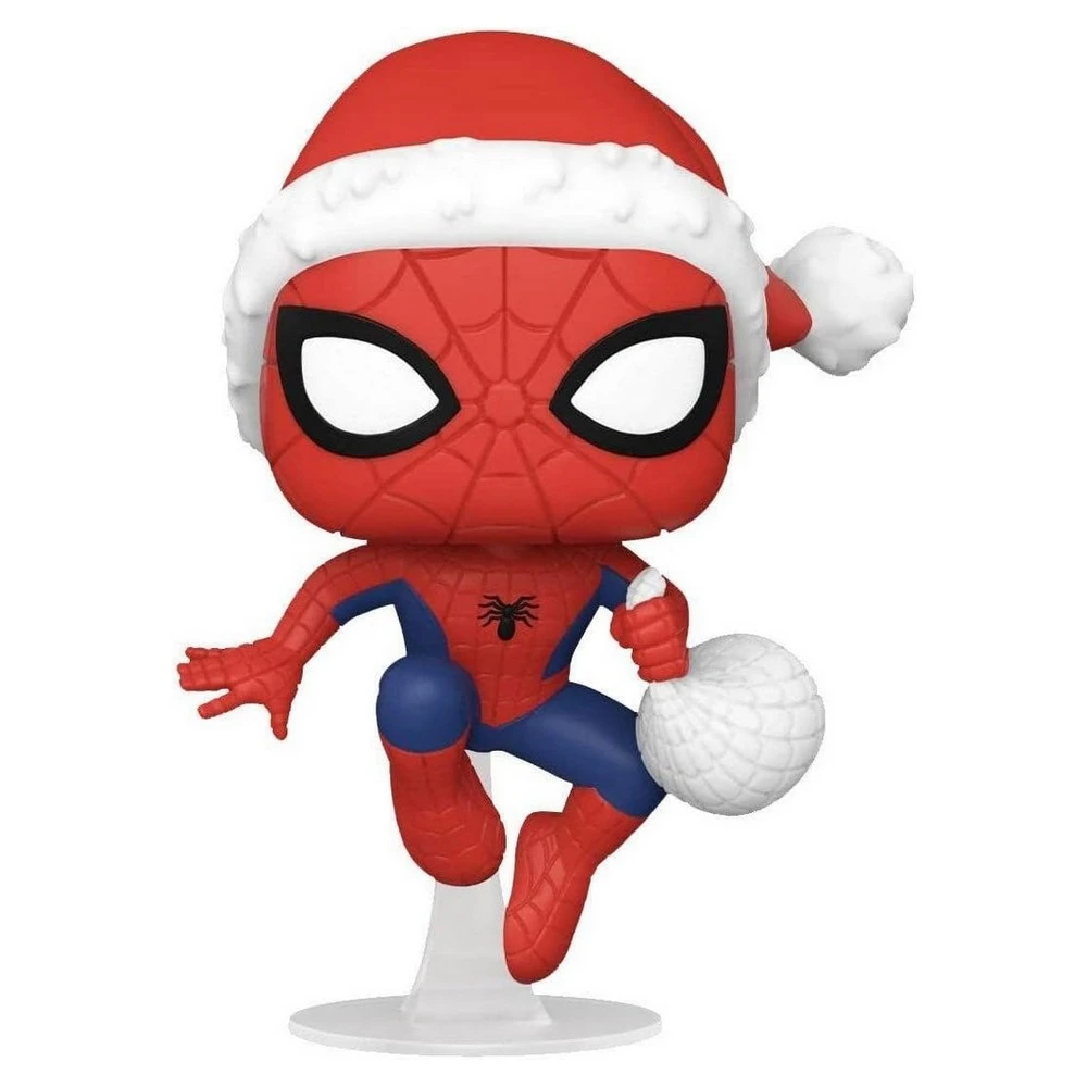 Spider-Man avec Bonnet de Père Noël - Figurine Marvel Funko POP! n°1136