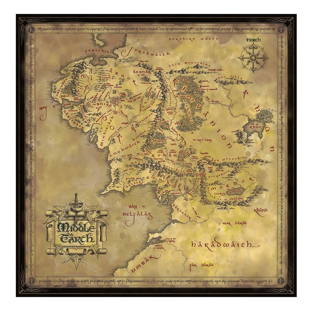 LE SEIGNEUR DES ANNEAUX - Puzzle 1000 pièces La Terre du Milieu