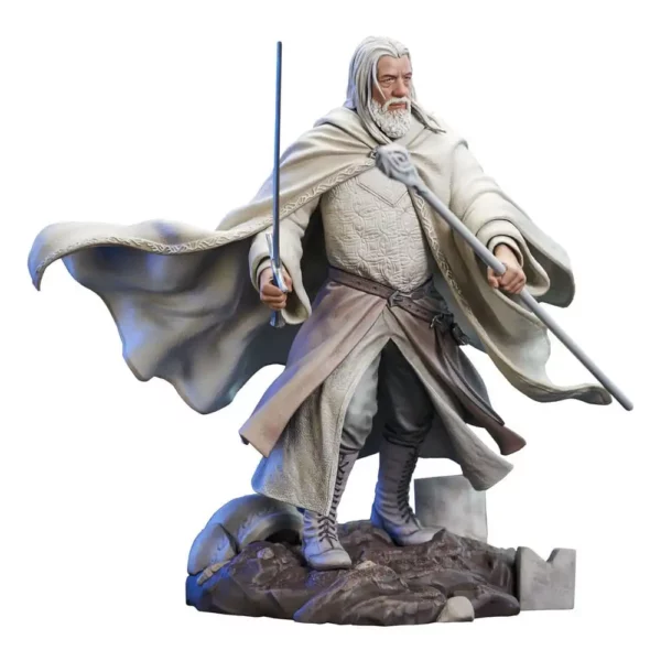 Le Seigneur des Anneaux Gallery Statuette Deluxe Gandalf Le Blanc 23 cm – Image 2