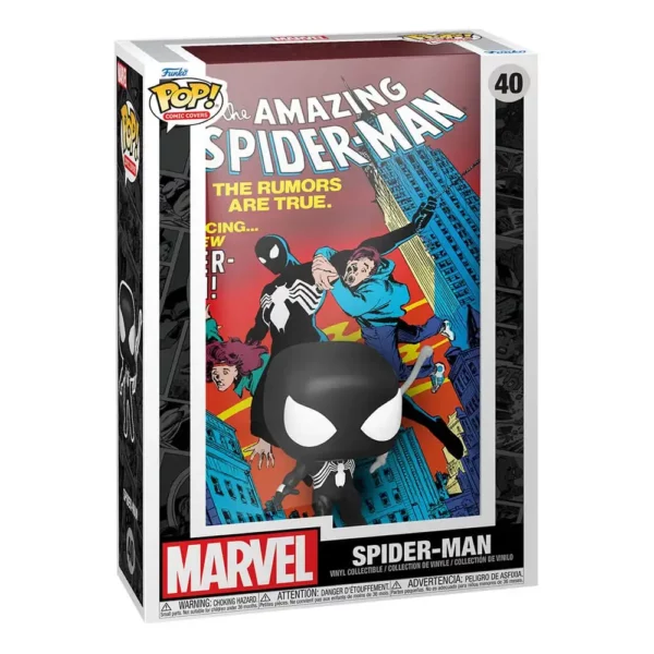 The Amazing Spider-Man Black Suit Comic Cover – Figurine Marvel Funko POP! n°252 – Image 2