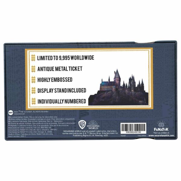 HARRY POTTER - Réplique Ticket de Train Poudlard Express Edition Limitée – Image 3