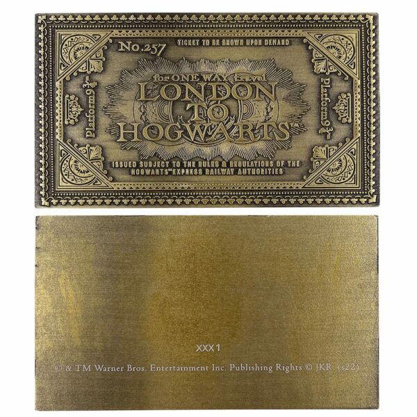 HARRY POTTER - Réplique Ticket de Train Poudlard Express Edition Limitée – Image 5