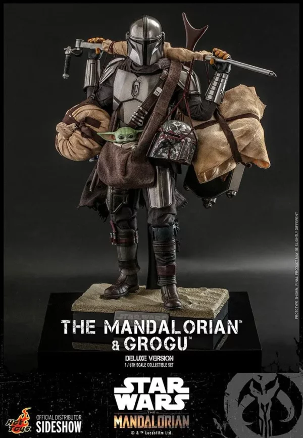 STAR WARS – Pack Figurines 1/6 The Mandalorian & Grogu Deluxe Version 30 cm – Image 2