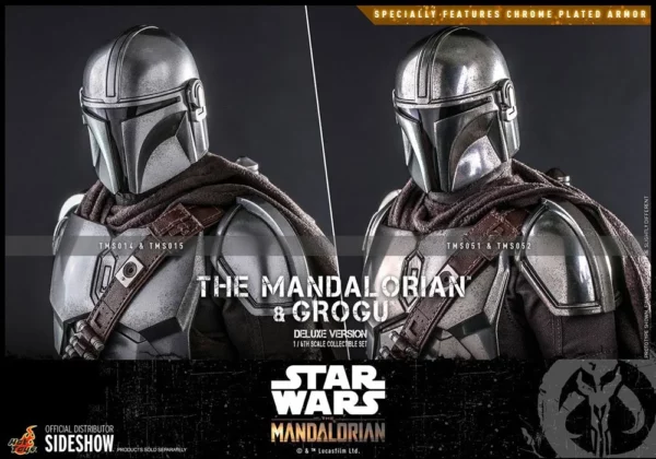 STAR WARS – Pack Figurines 1/6 The Mandalorian & Grogu Deluxe Version 30 cm – Image 3