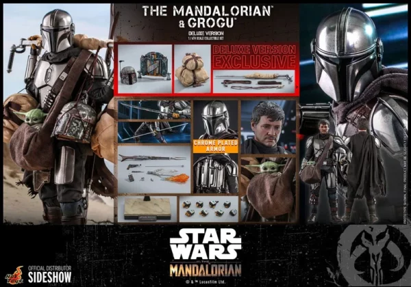STAR WARS – Pack Figurines 1/6 The Mandalorian & Grogu Deluxe Version 30 cm – Image 19
