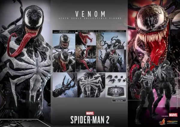 MARVEL – Figurine 1/6 Video Game Masterpiece Venom (Marvel's Spider-Man 2) 53 cm – Image 22