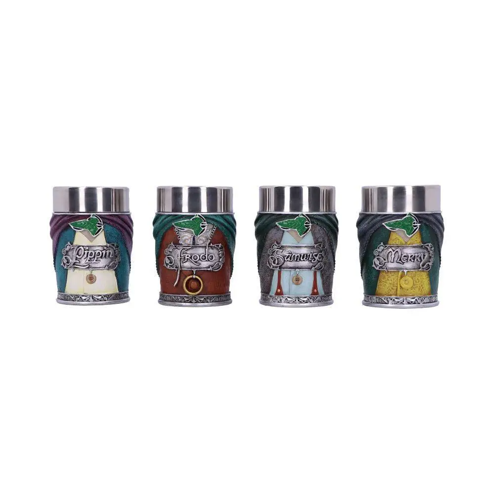 LE SEIGNEUR DES ANNEAUX - Set 4 Verres à shot Hobbits