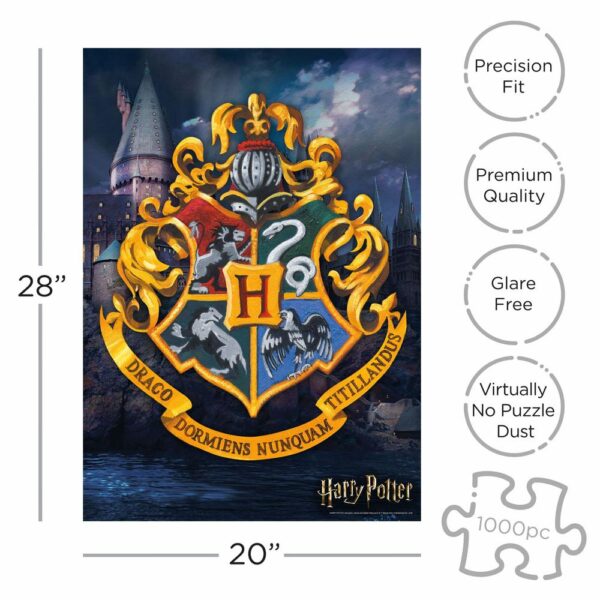 HARRY POTTER – Puzzle 1000 pièces Logo Poudlard – Image 3