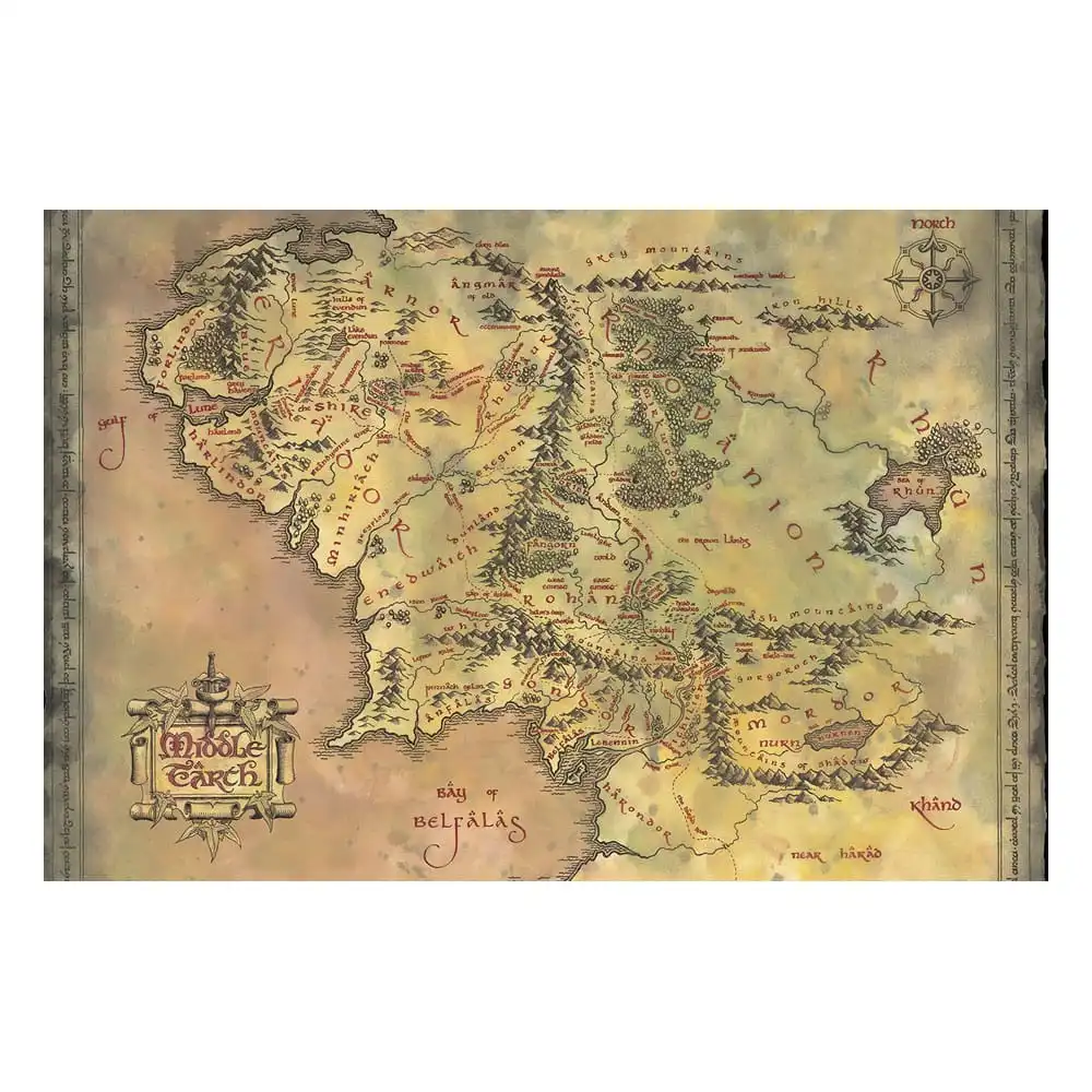 LE SEIGNEUR DES ANNEAUX - Poster La Terre du Milieu (61 x 91)