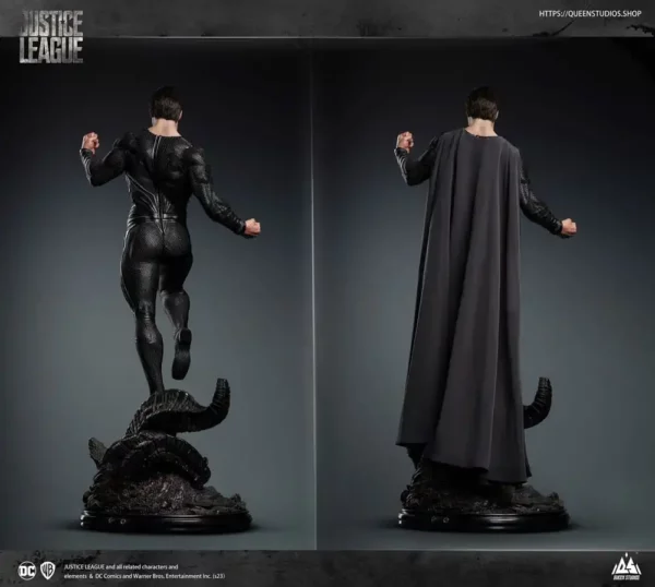 DC COMICS - Statuette 1/3 Superman Black Suit Version Regular Edition 80 cm – Image 21