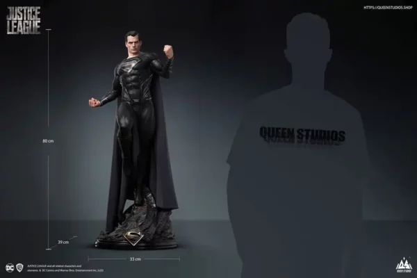 DC COMICS - Statuette 1/3 Superman Black Suit Version Regular Edition 80 cm – Image 24