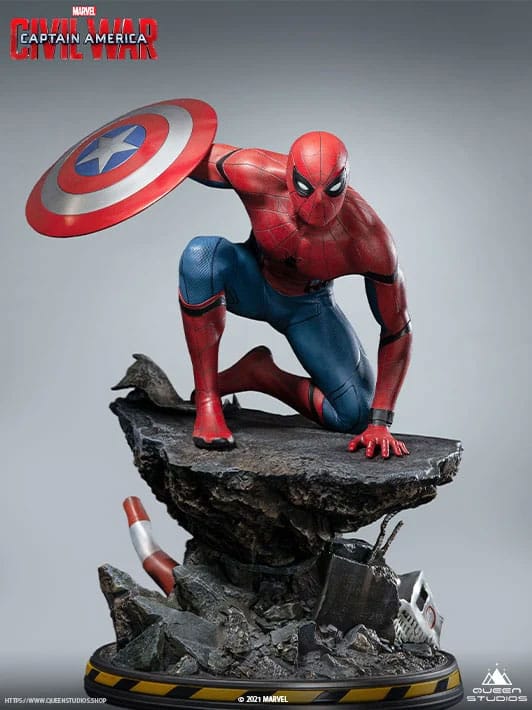 MARVEL - Statuette 1/4 Spider-Man Captain America: Civil War Premium Version 40 cm