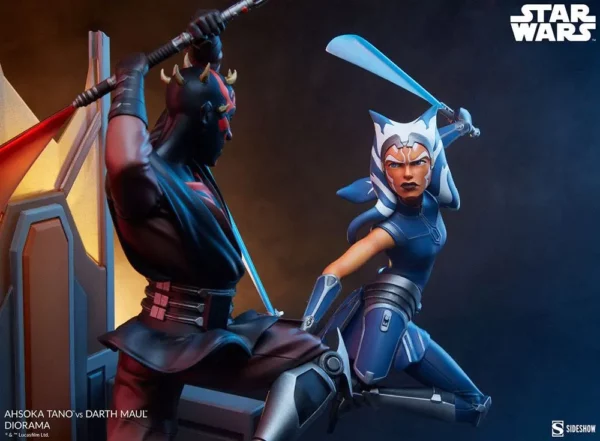 STAR WARS - Statuette The Clone Wars Ahsoka Tano vs Dark Maul 51 cm – Image 4