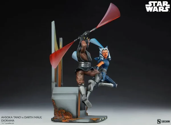 STAR WARS - Statuette The Clone Wars Ahsoka Tano vs Dark Maul 51 cm – Image 6