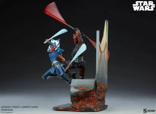 STAR WARS - Statuette The Clone Wars Ahsoka Tano vs Dark Maul 51 cm – Image 8