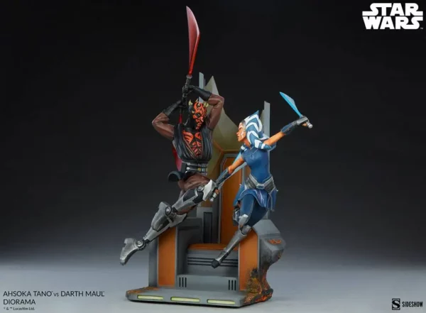 STAR WARS - Statuette The Clone Wars Ahsoka Tano vs Dark Maul 51 cm – Image 9