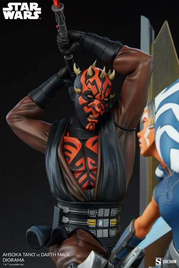 STAR WARS - Statuette The Clone Wars Ahsoka Tano vs Dark Maul 51 cm – Image 12