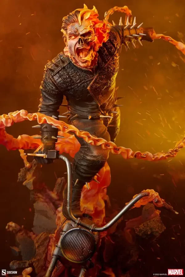 MARVEL - Statuette Premium Format Ghost Rider 53 cm – Image 4