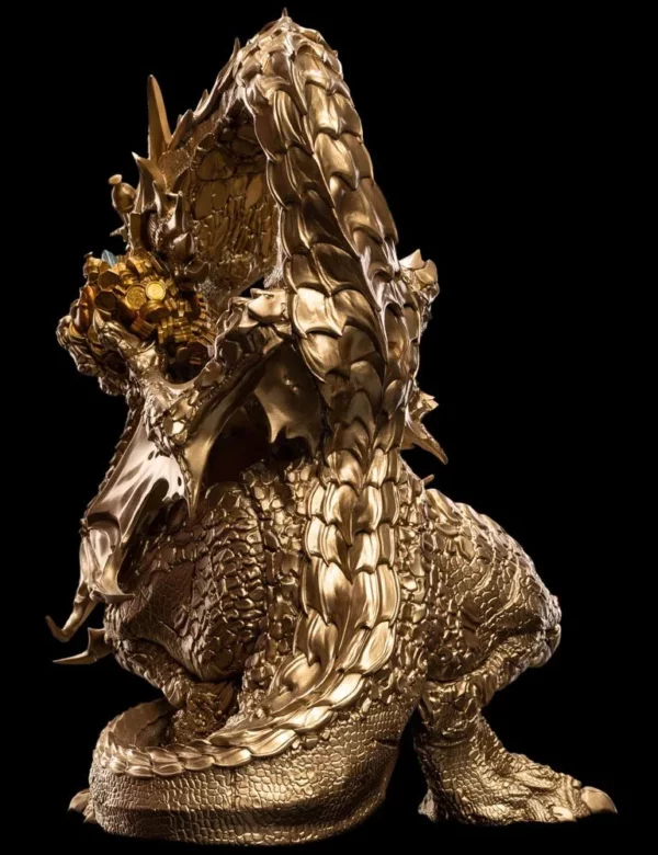 LE HOBBIT – Figurine Mini Epics Smaug The Golden Edition Limitée 29 cm – Image 4