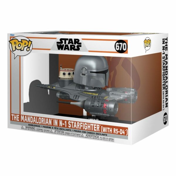 The Mandalorian in N1 Starfighter – Figurine Star Wars Funko POP! Rides n°670 – Image 2