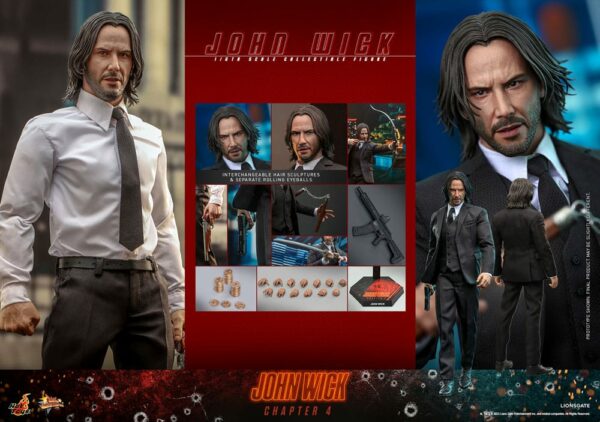 JOHN WICK - Figurine 1/6 Movie Masterpiece John Wick (Chapter 4) 30 cm – Image 10