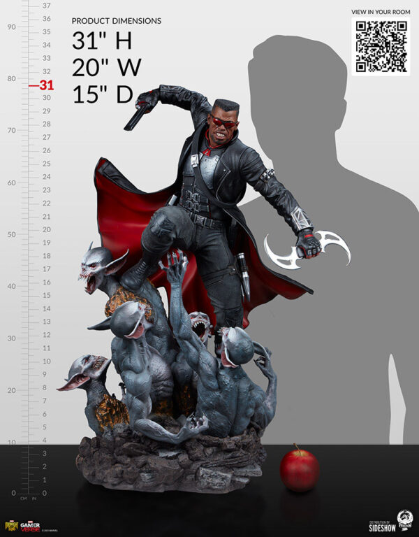 MARVEL – Statuette 1/3 Blade Marvel’s Midnight Suns 78 cm – Image 6