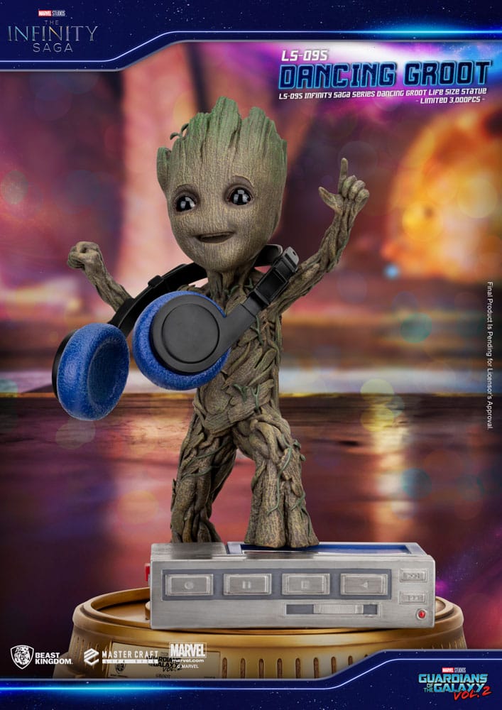 MARVEL - Statuette 1/1 Baby Groot Dancing Les Gardiens de la Galaxie Vol. 2  - Le Manoir des Comics