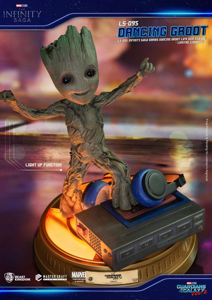 MARVEL - Statuette 1/1 Baby Groot Dancing Les Gardiens de la Galaxie Vol. 2  - Le Manoir des Comics