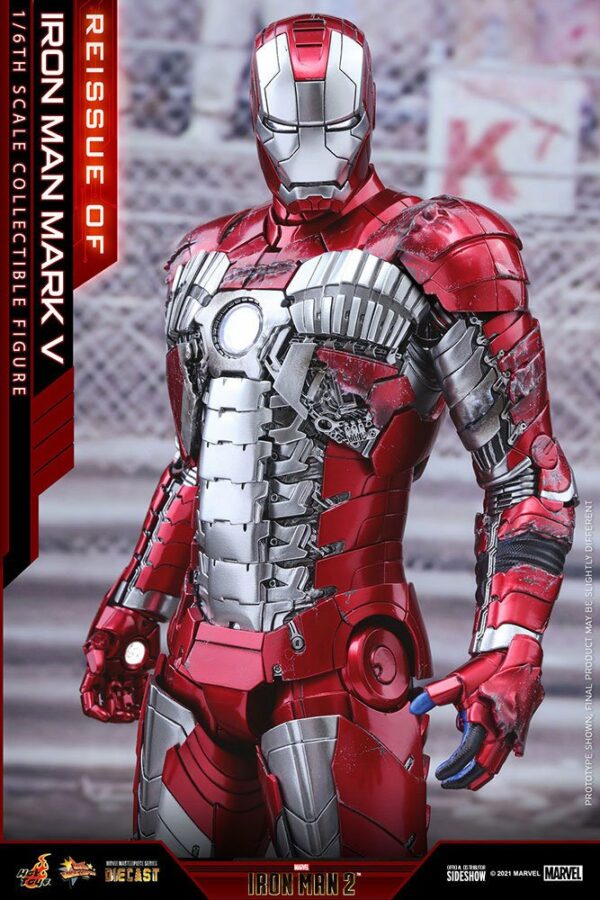 MARVEL – Figurine 1/6 Movie Masterpiece Series Diecast Iron Man Mark V (Iron Man 2) 32 cm – Image 7