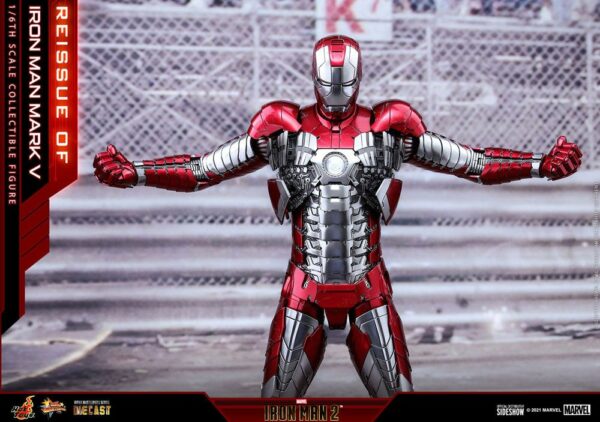 MARVEL – Figurine 1/6 Movie Masterpiece Series Diecast Iron Man Mark V (Iron Man 2) 32 cm – Image 8