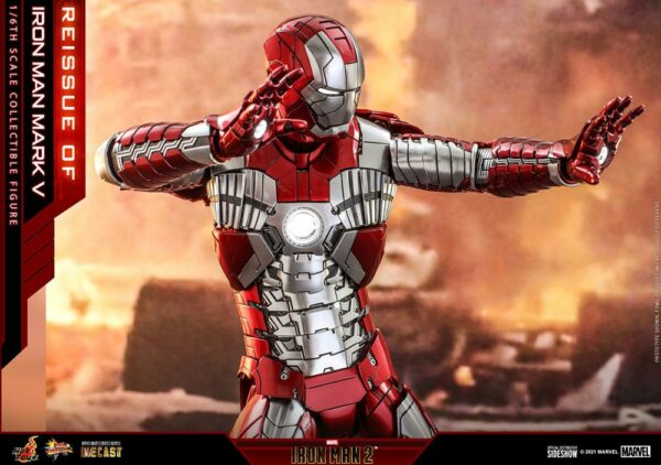 MARVEL – Figurine 1/6 Movie Masterpiece Series Diecast Iron Man Mark V (Iron Man 2) 32 cm – Image 9