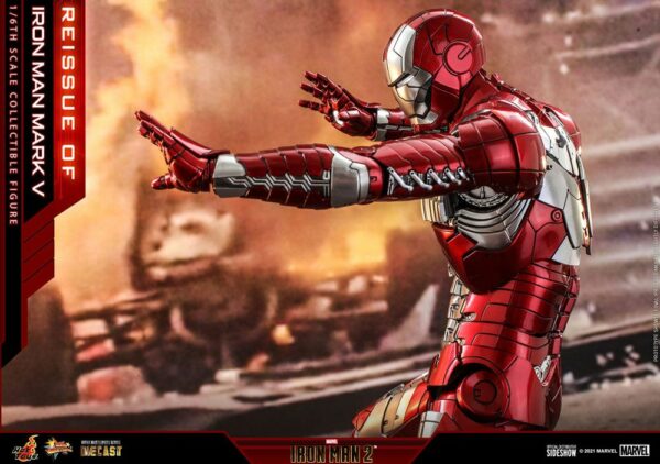 MARVEL – Figurine 1/6 Movie Masterpiece Series Diecast Iron Man Mark V (Iron Man 2) 32 cm – Image 10