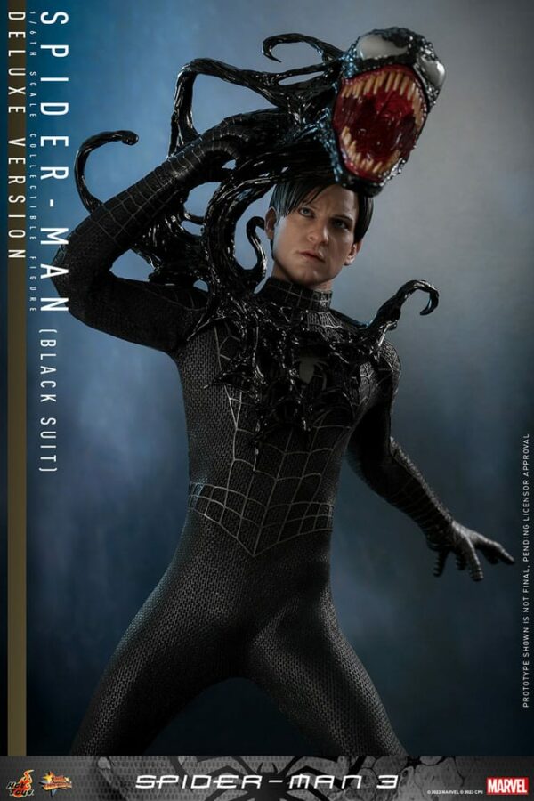 MARVEL – Figurine 1/6 Movie Masterpiece Spider-Man 3 (Black Suit) Deluxe Version 30 cm – Image 5