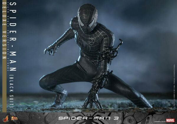 MARVEL – Figurine 1/6 Movie Masterpiece Spider-Man 3 (Black Suit) Deluxe Version 30 cm – Image 8