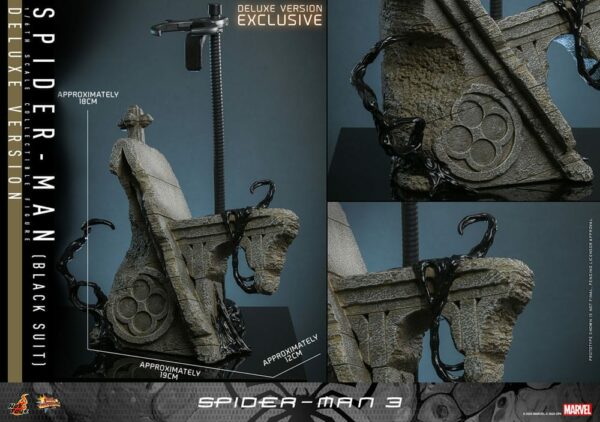 MARVEL – Figurine 1/6 Movie Masterpiece Spider-Man 3 (Black Suit) Deluxe Version 30 cm – Image 13