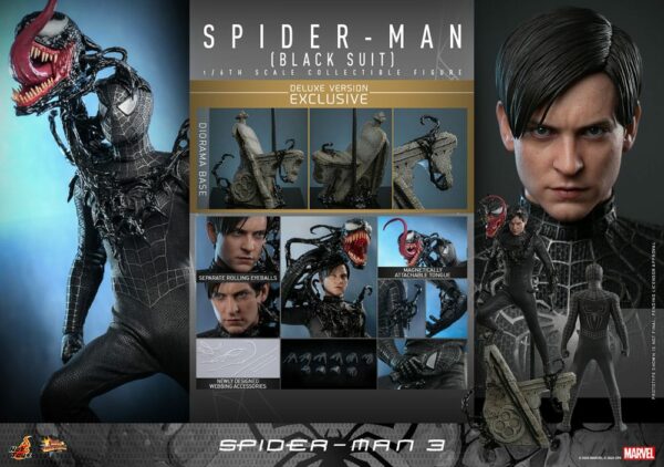 MARVEL – Figurine 1/6 Movie Masterpiece Spider-Man 3 (Black Suit) Deluxe Version 30 cm – Image 14