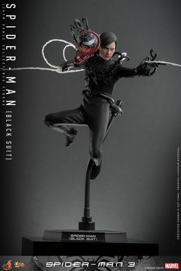 MARVEL – Figurine 1/6 Movie Masterpiece Spider-Man 3 (Black Suit) 30 cm – Image 3