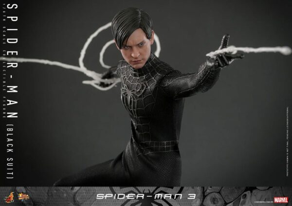 MARVEL – Figurine 1/6 Movie Masterpiece Spider-Man 3 (Black Suit) 30 cm – Image 4