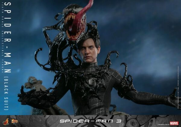 MARVEL – Figurine 1/6 Movie Masterpiece Spider-Man 3 (Black Suit) 30 cm – Image 5