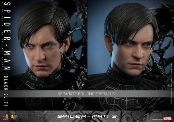 MARVEL – Figurine 1/6 Movie Masterpiece Spider-Man 3 (Black Suit) 30 cm – Image 10