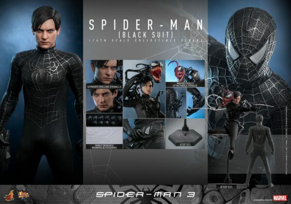 MARVEL – Figurine 1/6 Movie Masterpiece Spider-Man 3 (Black Suit) 30 cm – Image 12