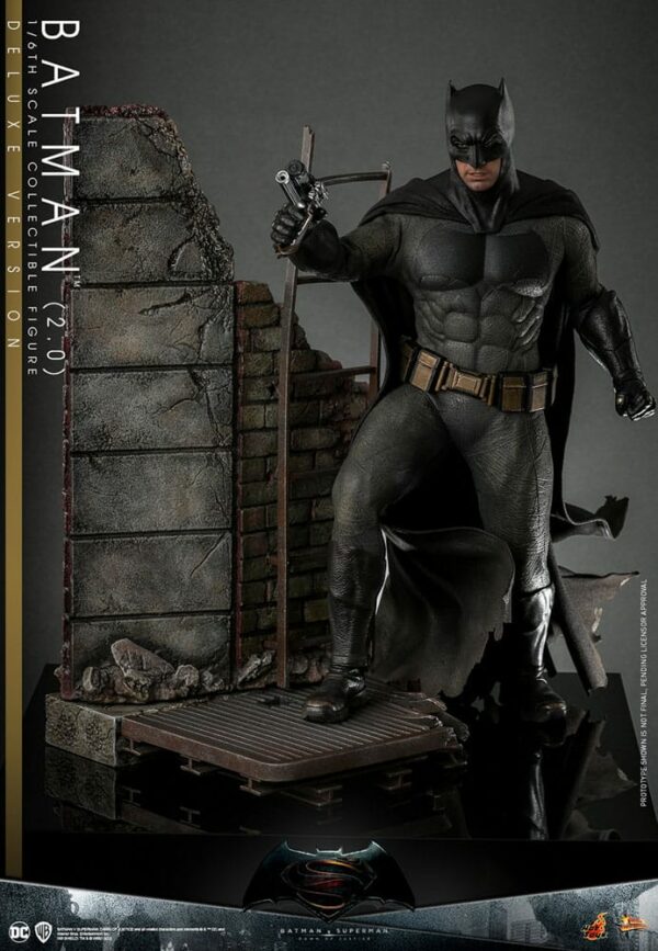 DC COMICS – Batman v Superman : L'Aube de la Justice Figurine Movie Masterpiece 1/6 Batman 2.0 Deluxe Version 30 cm – Image 3