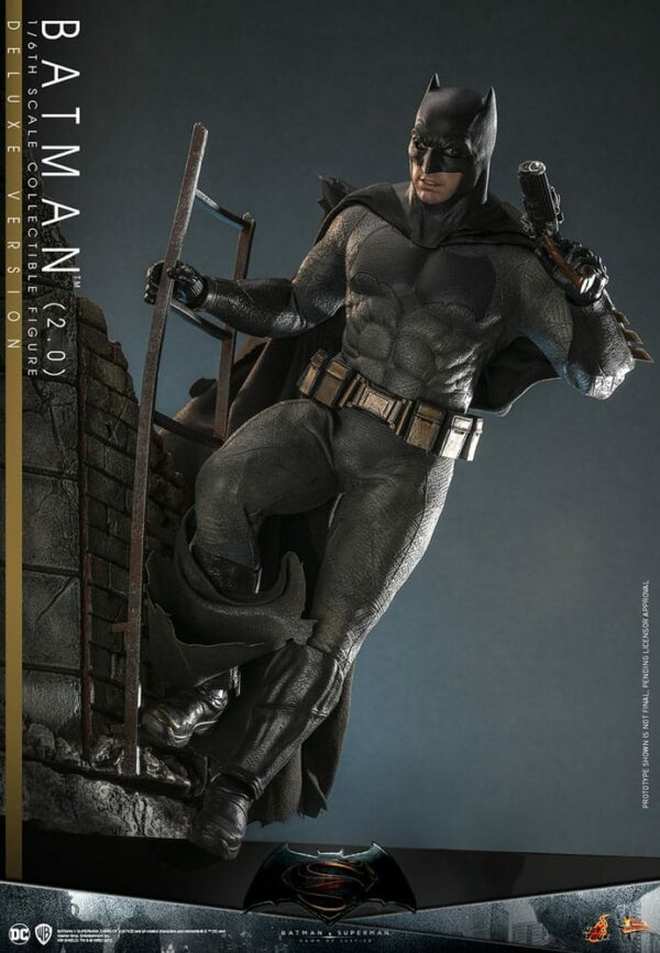 DC COMICS – Batman v Superman : L'Aube de la Justice Figurine Movie Masterpiece 1/6 Batman 2.0 Deluxe Version 30 cm – Image 5